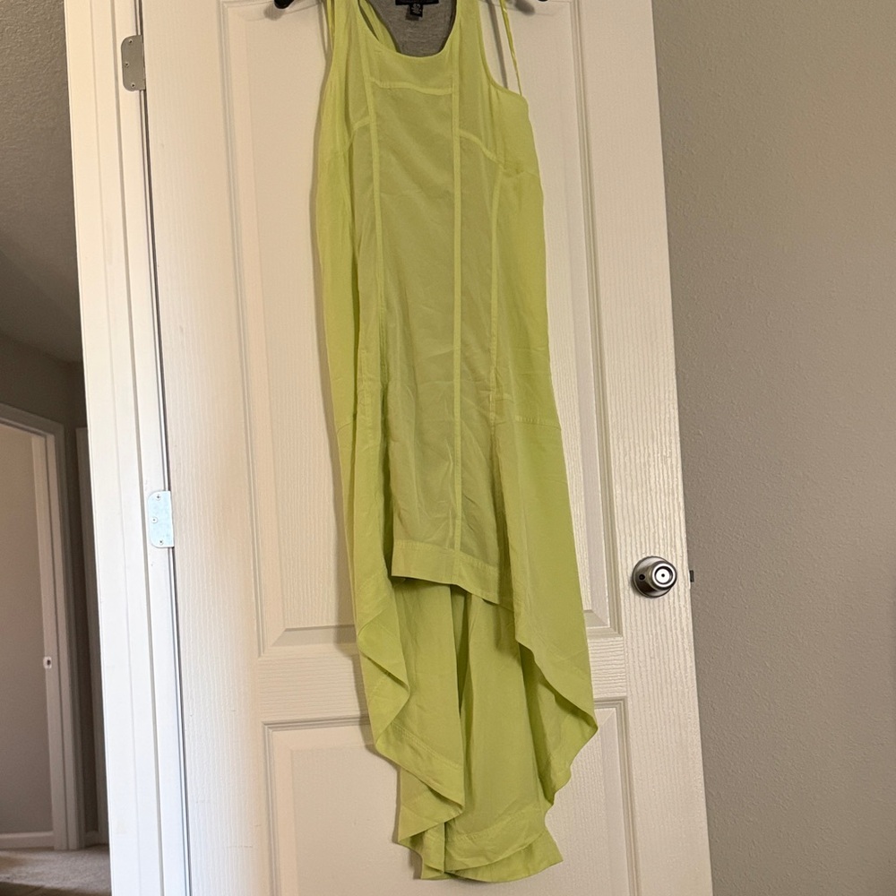 Kenneth Cole Chartreuse High Low Dress